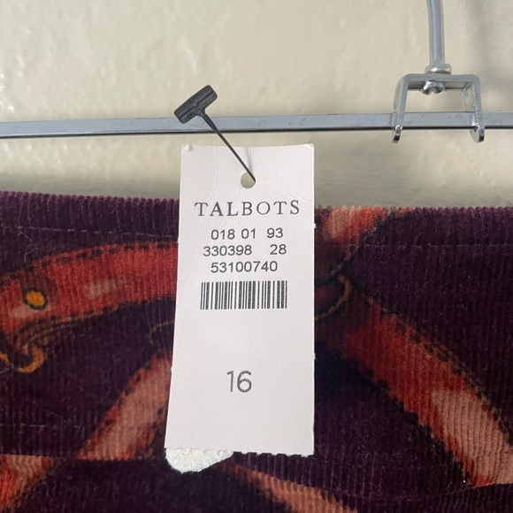 NWT Talbots Corduroy Equestrian Horse Bit Old Money Purple Mini Skirt Preppy 16 - Picture 9 of 11